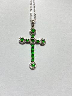 ⭐A Grade Jade Jadeite Necklace， 翡翠项链 (Holy Cross, 十字架）