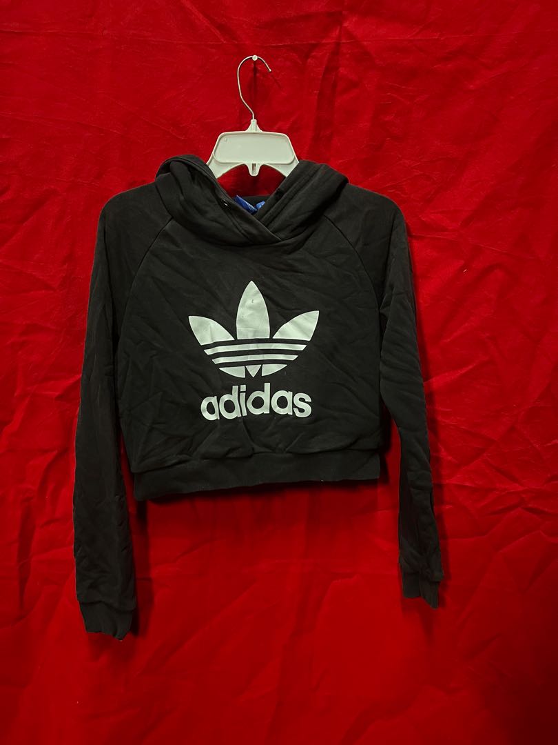 Adidas crop top outlet hoodie