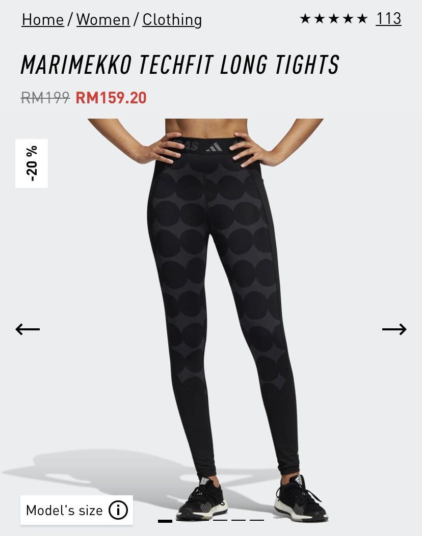 Adidas Marimekko Techfit Long Tights, Women's Fashion, Activewear