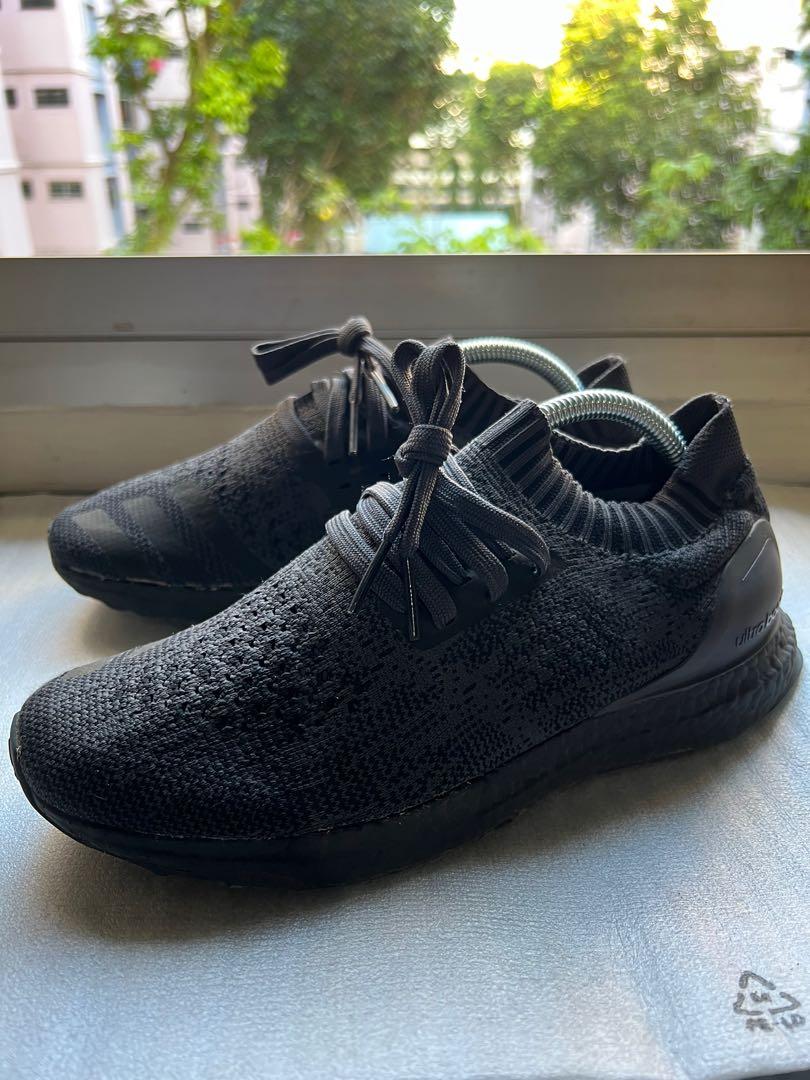 Adidas Ultra Boost 2.0 uncared triple black Men s Fashion Footwear Sneakers on Carousell