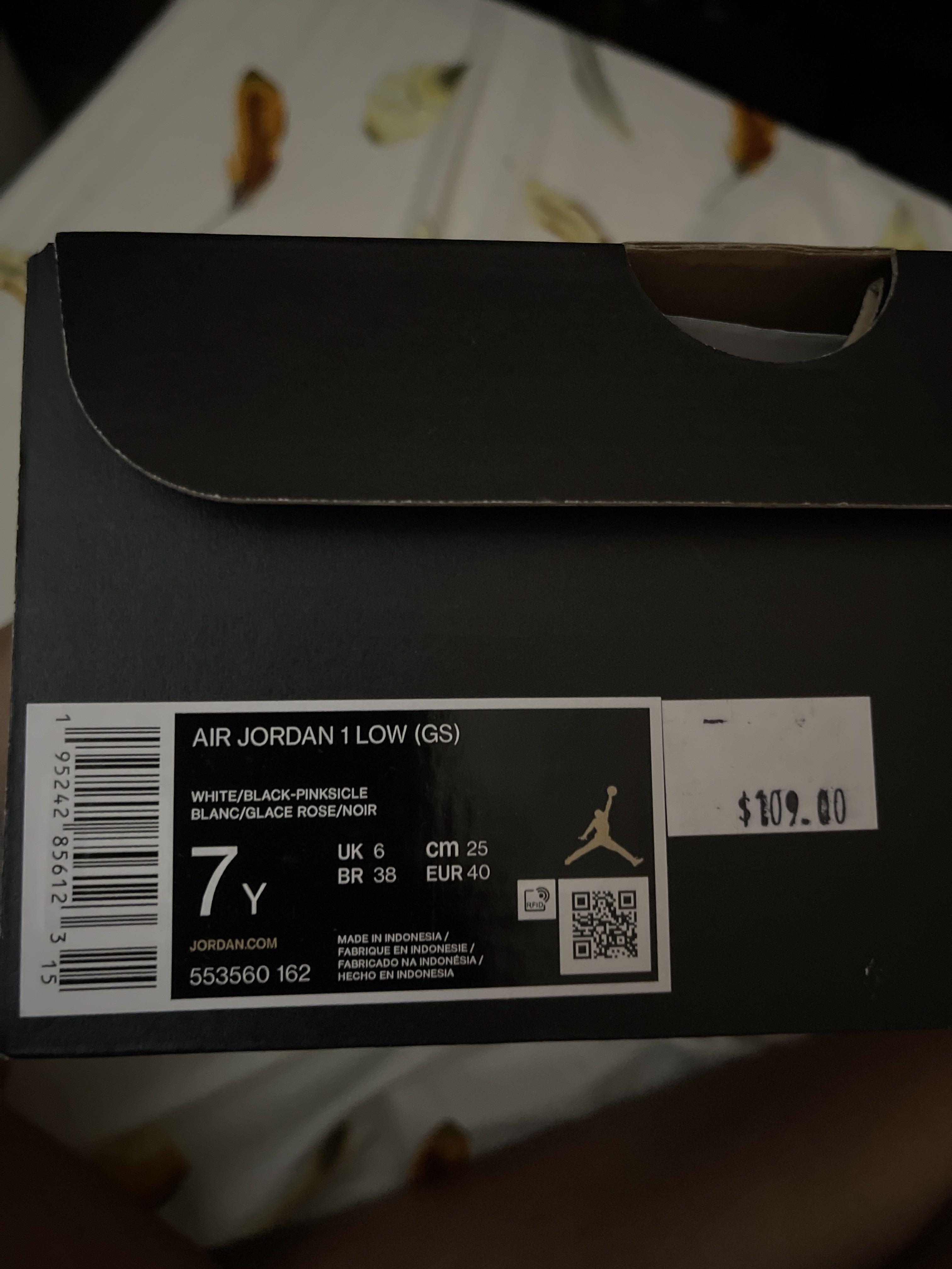 Air Jordan 1 Low Pink Red GS, 553560-162