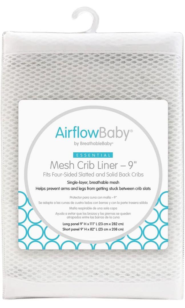 Airflow Baby Mesh Crib Liner, Babies & Kids, Baby Nursery & Kids Furniture, Cots & Cribs on