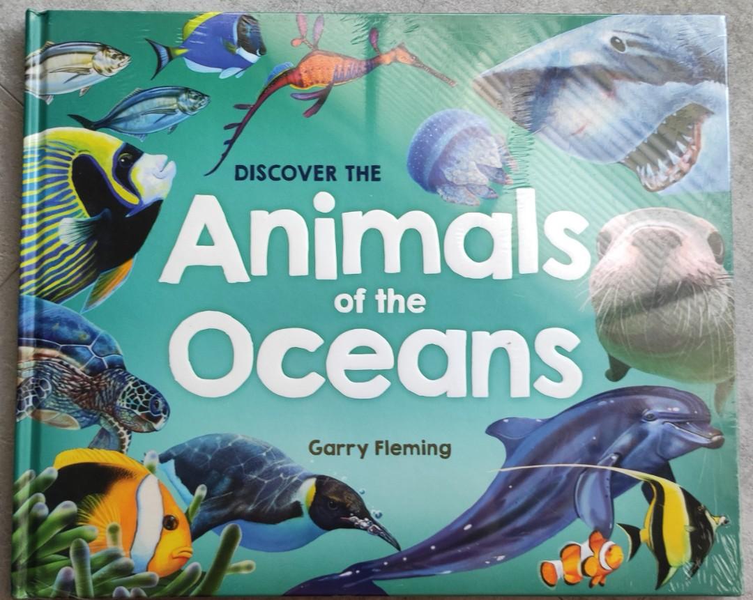 Hardcover ANIMALS OF THE OCEANS children's book, Hobbies & Toys, Books