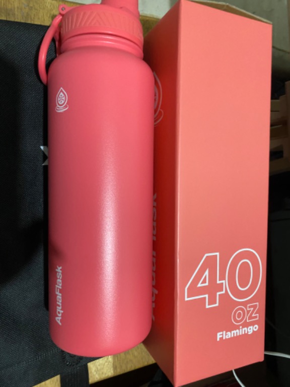 Aquaflask Flamingo, Lemon Slush, Black,White, Gray, Silver, Food