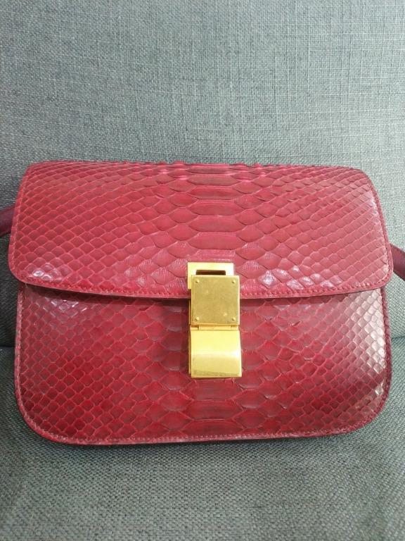 Celine python box bag sale