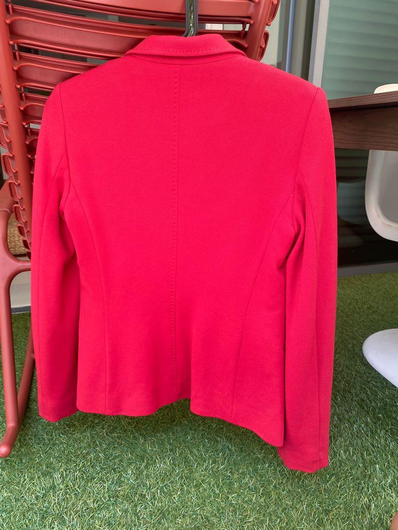 Massimo dutti hotsell red blazer