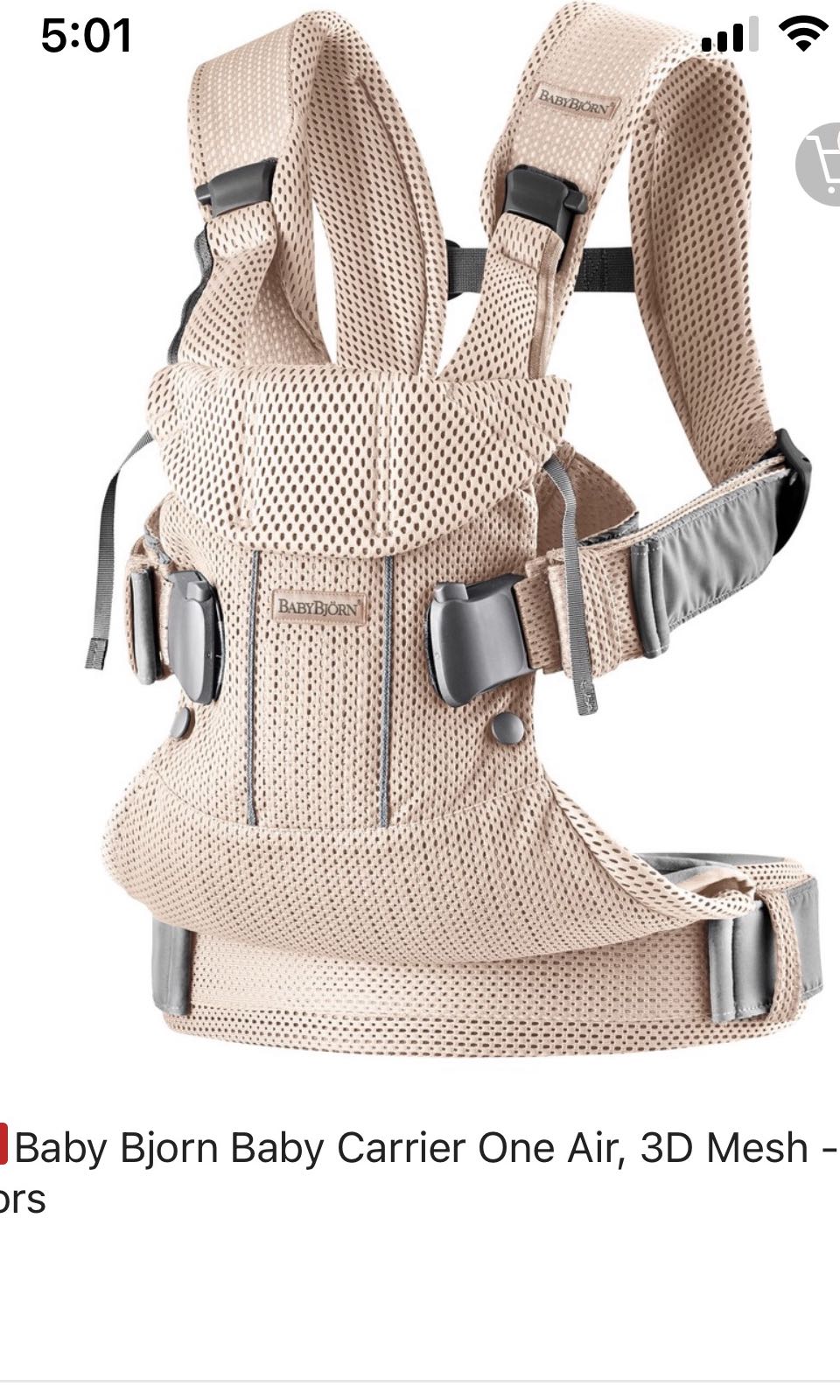 Baby bjorn pink carrier Clearance