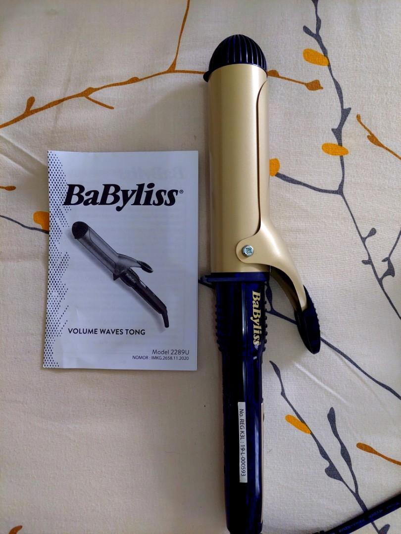 Babyliss Paris Volume Waves Hair Styling Tong 2289U Original Kesehatan Kecantikan Perawatan Rambut di Carousell