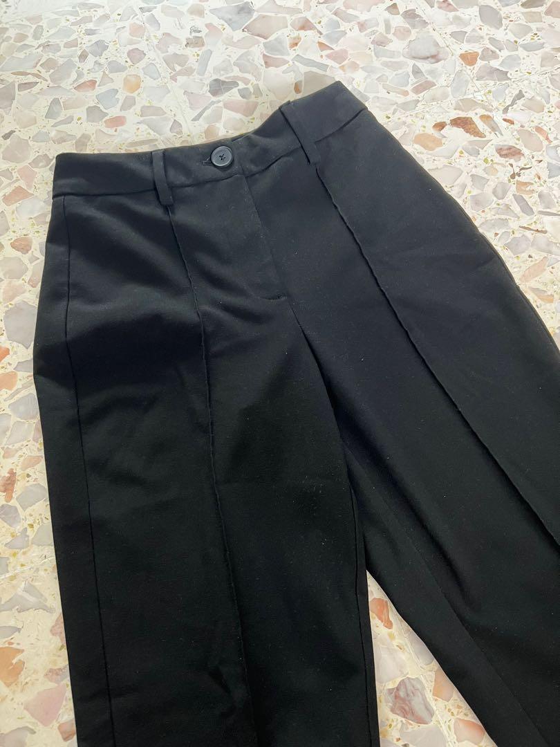 Bershka Black Trousers, Women's Fashion, Bottoms, Other Bottoms on Carousell