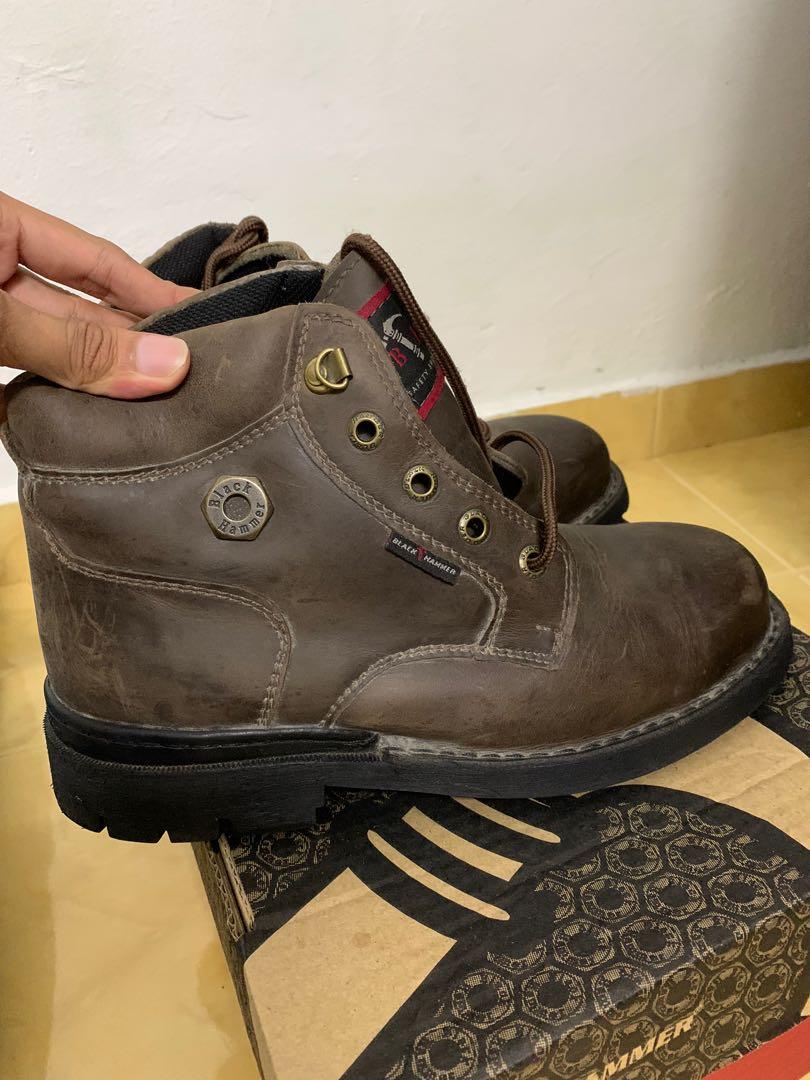 Harga safety shop boot black hammer