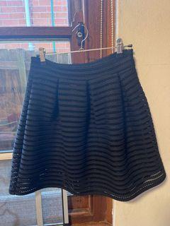 Black high waist skirt