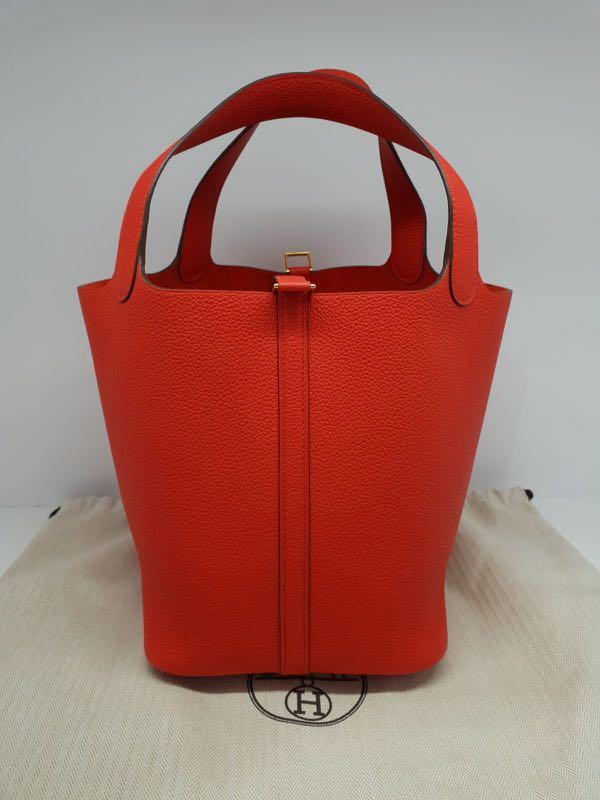 NEW)Hermes Rouge Sellier Picotin 22 GHW, 名牌, 手袋及銀包- Carousell