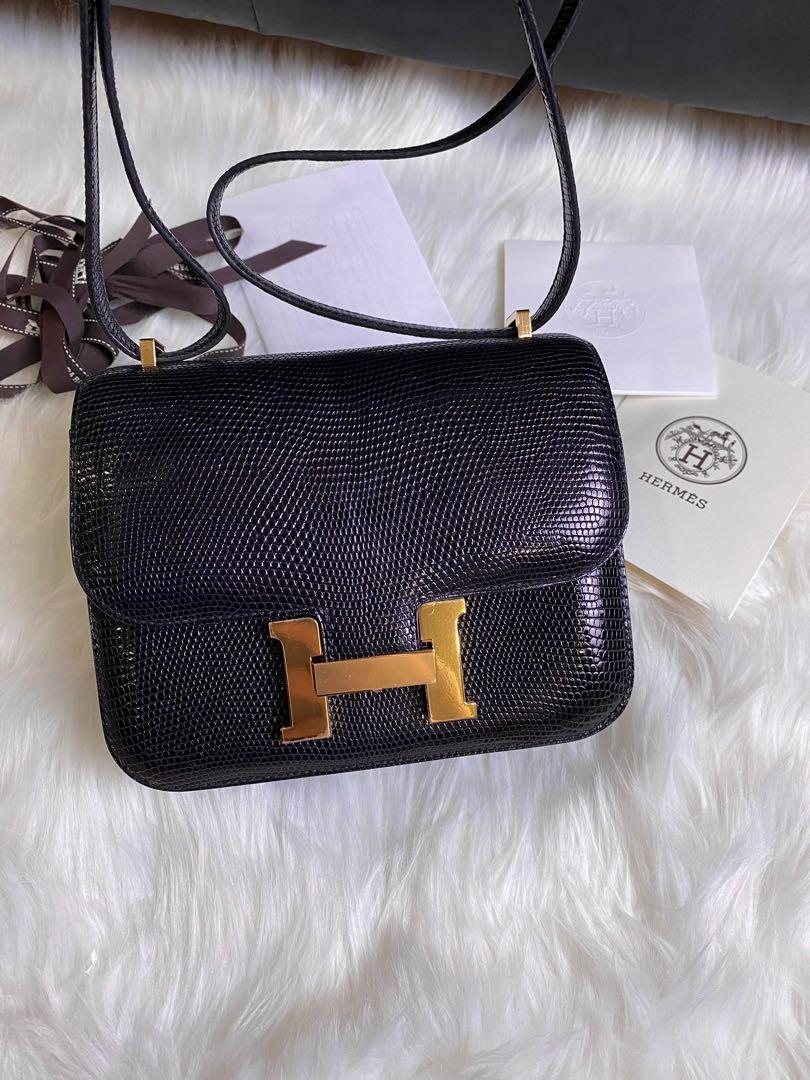 Hermes best sale constance lizard