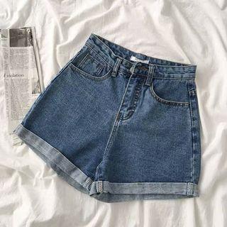BNWT dark denim shorts (tags: hws tumblr harajuku stylenanda casual taobao)