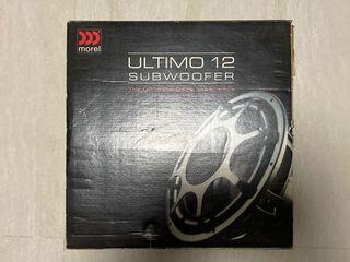*BRAND NEW* Morel Ultimo 12 SQ / SPL 4 Ohm 1000 watt (1000w) Subwoofer (Sub Woofer) - Original flagship Ultimo 12” (12 inch / 12in), not SC, not Titanium
