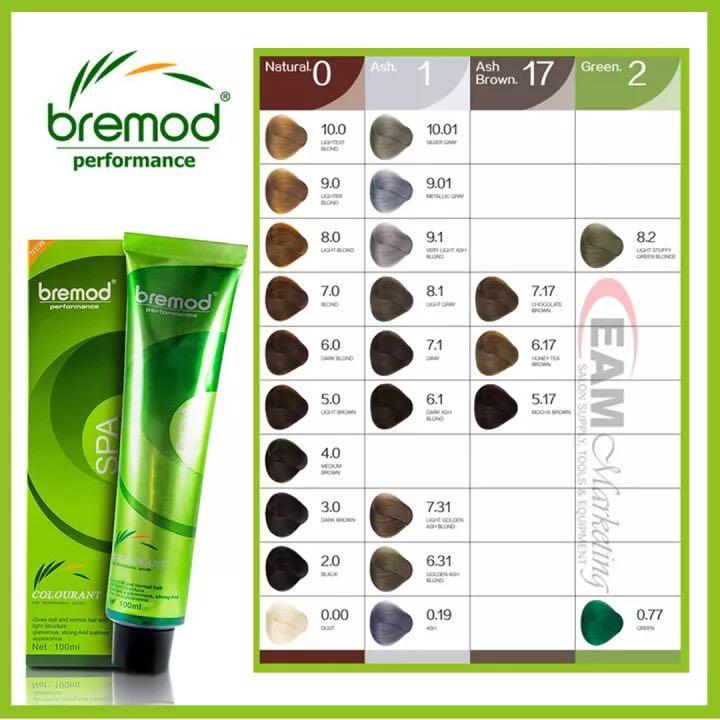 Bremod Hair Color & 9% Oxidizer (6.1 Dark Ash Blond), Beauty & Personal ...