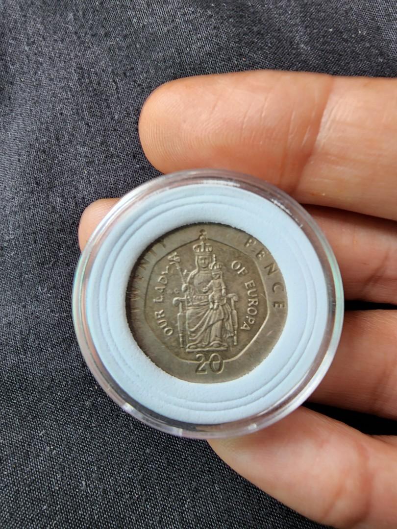 BRITISH 20P OUR LADY OF EUROPA GIBRALTAR Coin, Hobbies & Toys, Memorabilia & Collectibles BRITISH 20P OUR LADY OF EUROPA GIBRALTAR Coin, Hobbies & Toys, Memorabilia & Collectibles