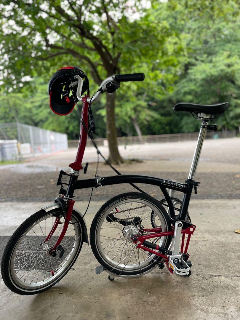 Brompton M6R black red, Sports Equipment, Bicycles Parts
