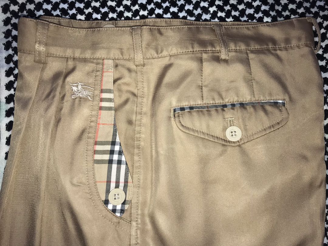 Burberry mens cheap slacks