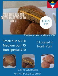 Caribbean bun and cheese