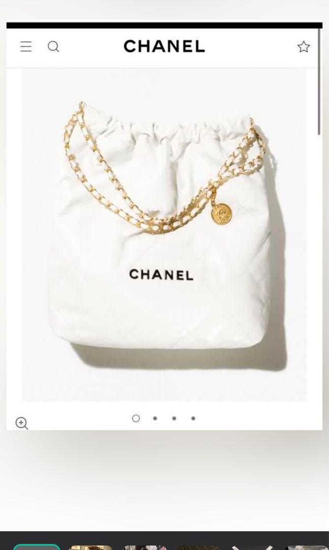 Chanel 22 bag large white, Women's Fashion, Bags & Wallets, Shoulder Bags  on Carousell