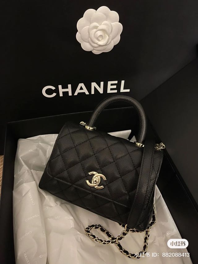 Chanel coco handle in size mini Luxury Bags Wallets on Carousell