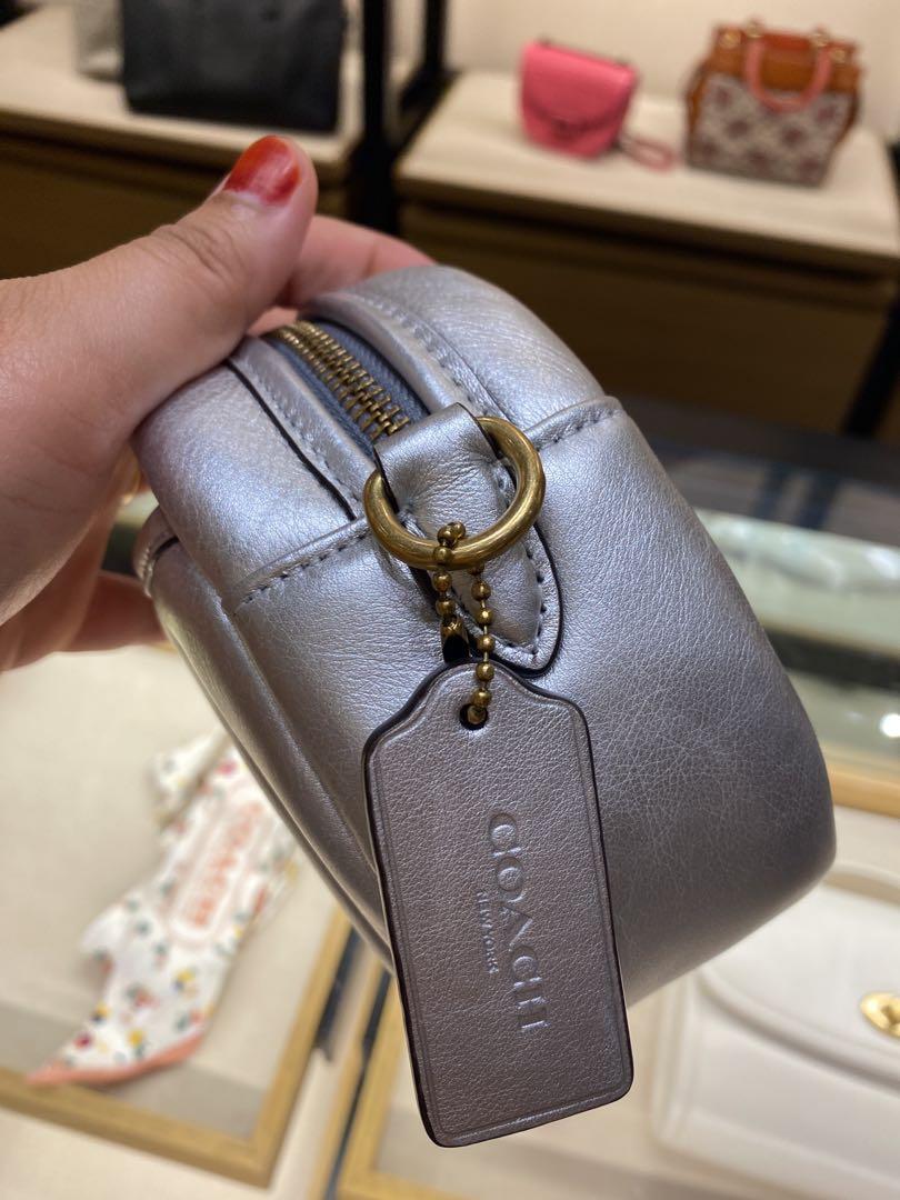 Coach metallic sale camera bag