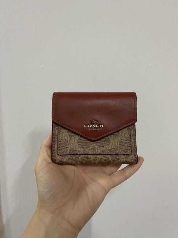 Coach small wallet in colorblock clearance