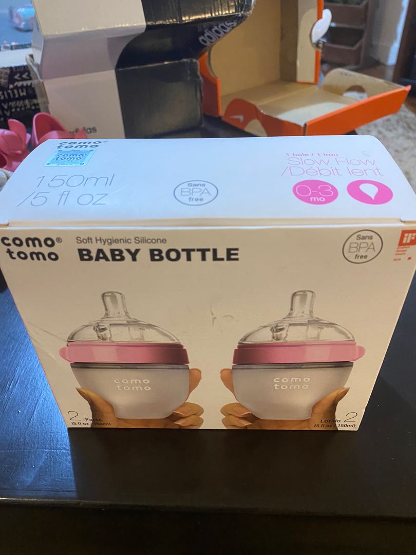 Comotomo 5oz Silicone Baby Bottles - Twin Pack, Babies & Kids ...