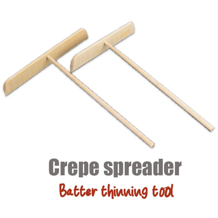 Crepe spreader pancake batter spreading thinning wooden stick tool