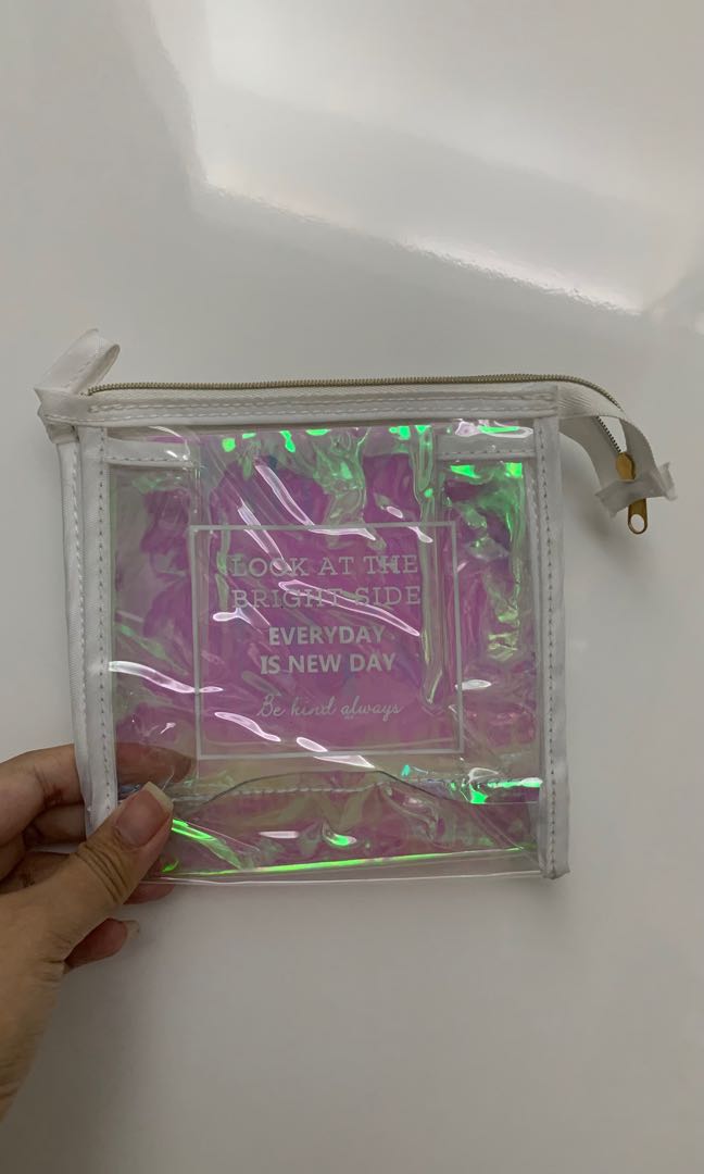 Daiso Pouch, Fesyen Wanita, Tas & Dompet di Carousell