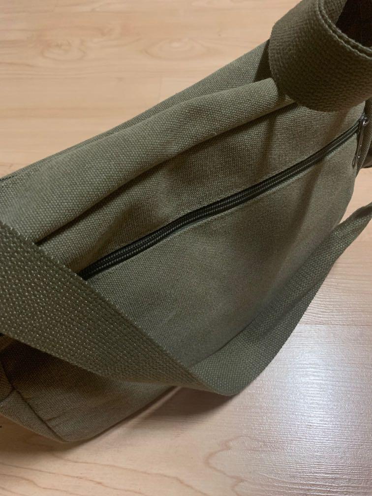 DARK GREEN MESSENGER BAG, Women's Fashion, Bags & Wallets, Crossbody