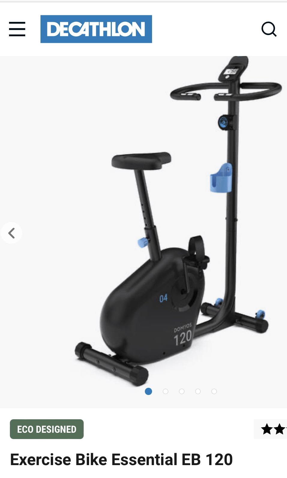 Decathlon Exercise Bike Essential EB 120 Sports Equipment Exercise Fitness Cardio Fitness Machines on Carousell