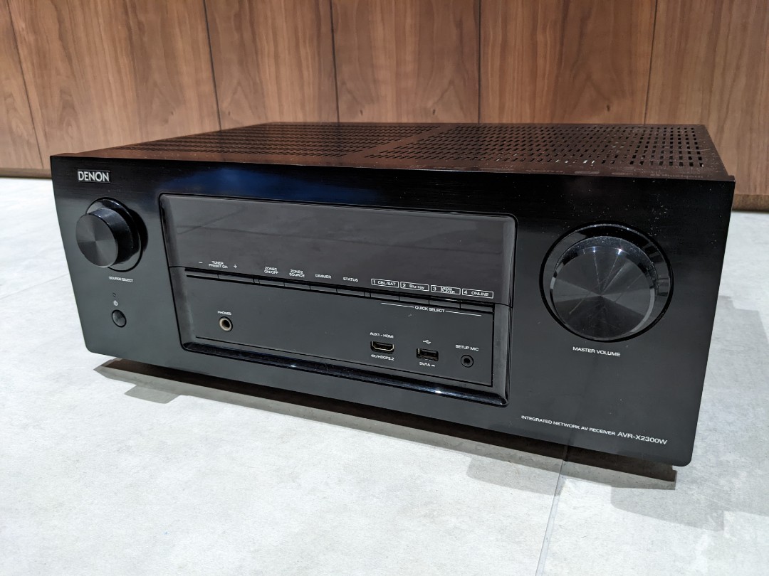 Denon AVRX2300W 7.2Channel Network A/V Receiver with accessories
