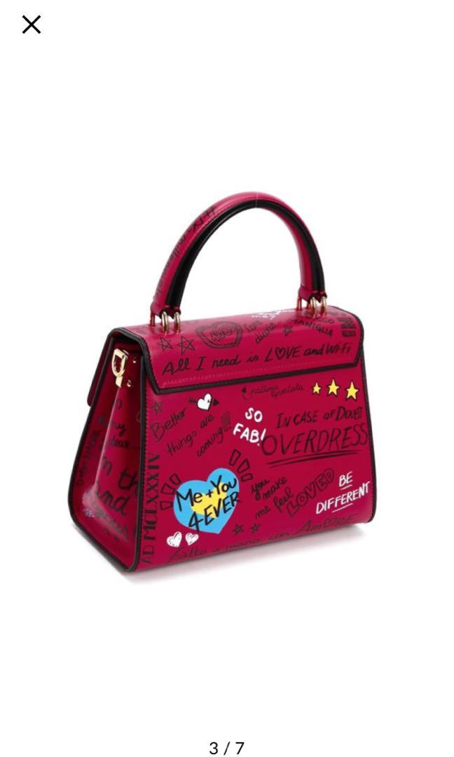 Dolce & Gabbana Welcome Graffiti Shoulder Bag - Pink Shoulder Bags, Handbags  - DAG279081