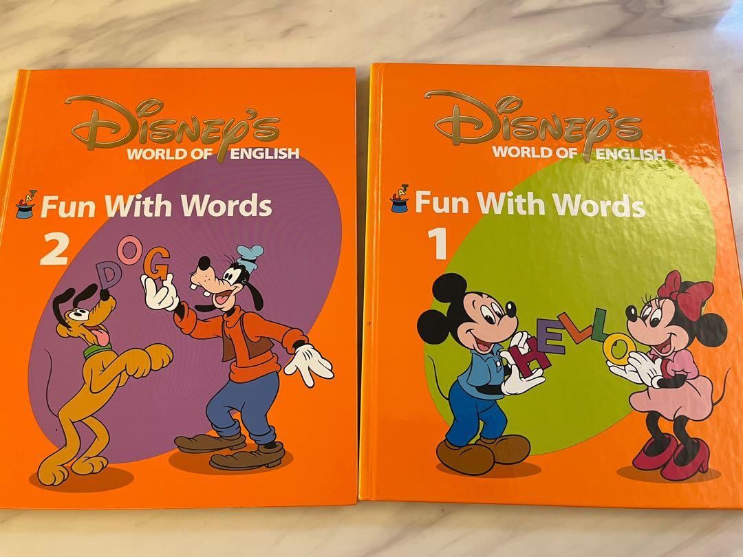 Disney World of English 英文字咭，連Fun with words 書, 興趣及遊戲 