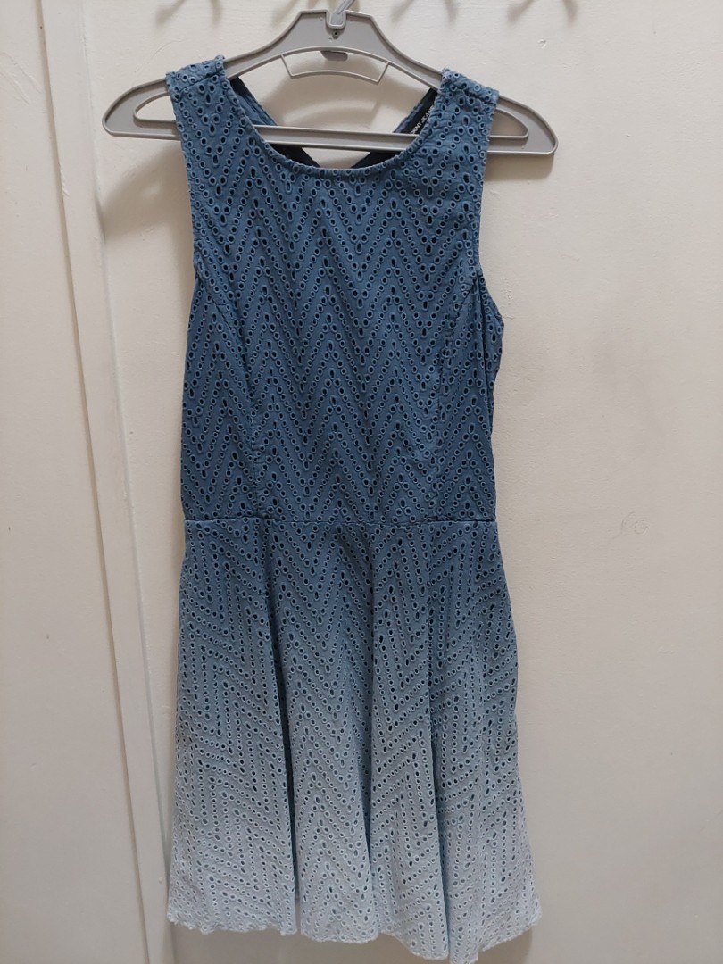 Dkny online eyelet dress