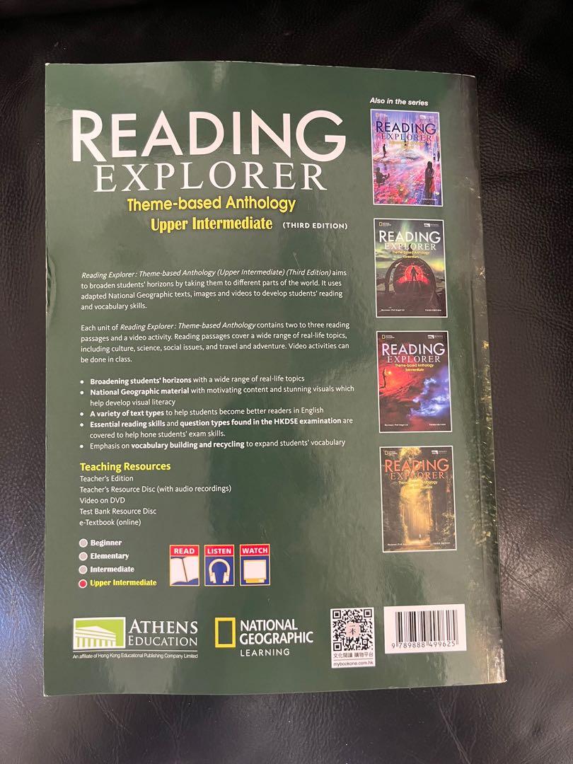 english textbook- reading explorer themed based anthology - upper ...