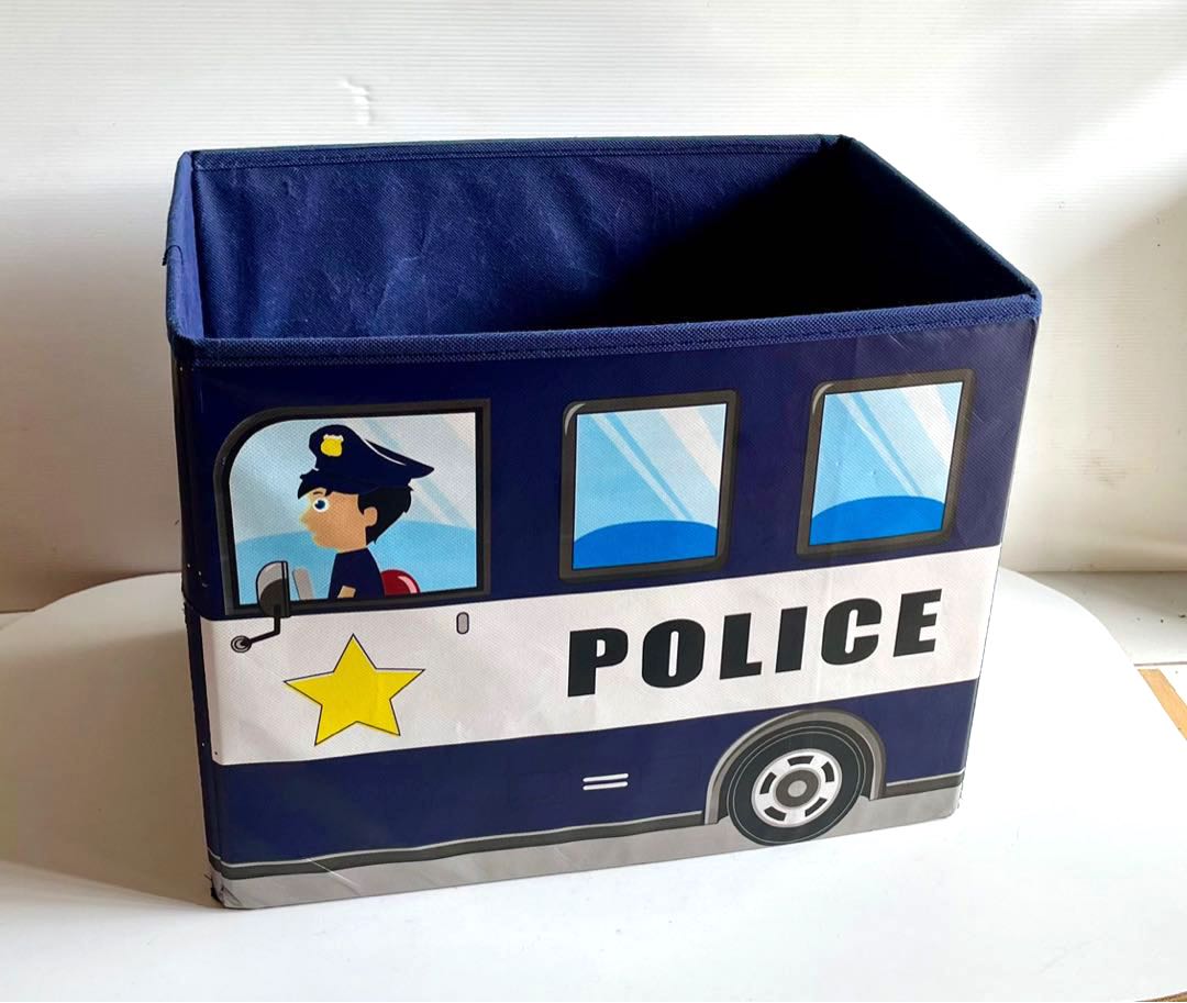 FWP Kids Storage Box Police Car Design, Furniture & Home Living, Home