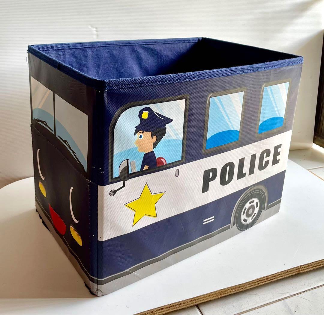 FWP Kids Storage Box Police Car Design, Furniture & Home Living, Home