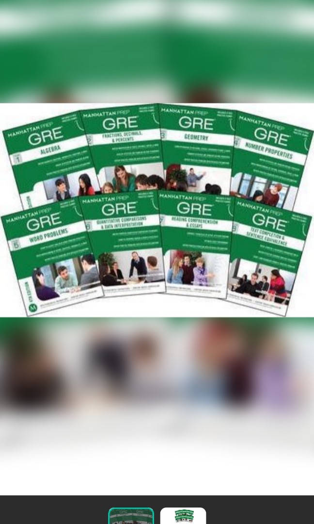 GRE Mahattan prep set of 8. Strategy guides. 4th edition, Hobbies ...