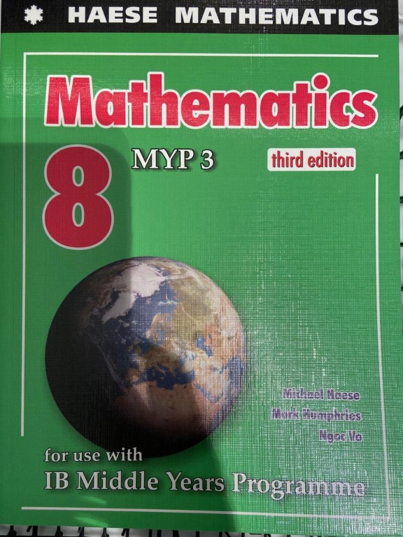 Haese Mathematics 8 Myp Third Edition 興趣及遊戲 書本 And 文具 教科書 Carousell