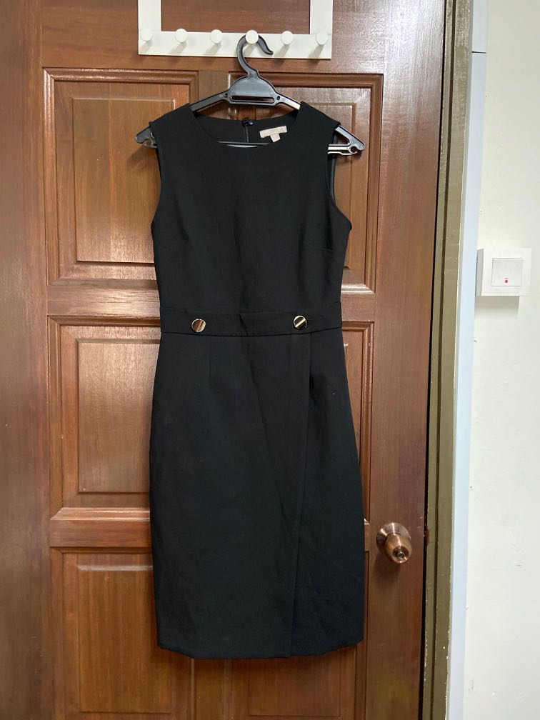 H\u0026M black work dress, Women's Fashion 