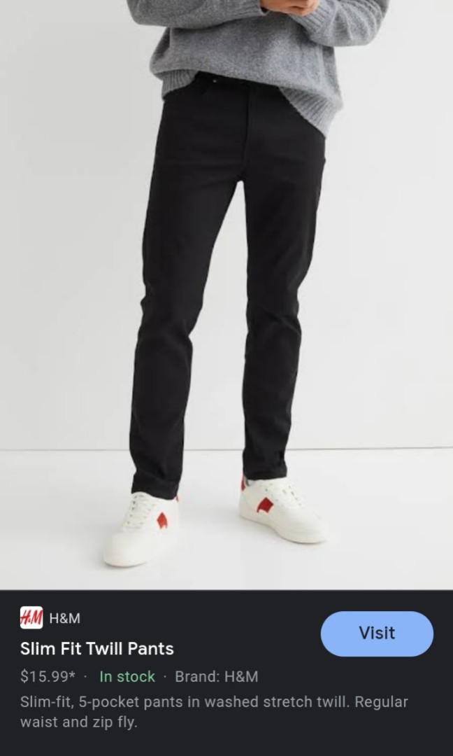 H M Slim Fit Coupe Serree Men s Fashion Bottoms Jeans on