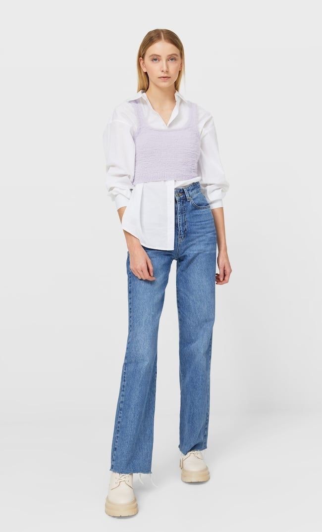 H\u0026M wide leg jeans, Fesyen Wanita 