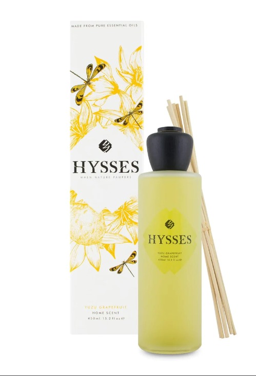 HYSSES Home Scent Reed Diffuser Yuzu Grapefruit 450ml, Furniture & Home ...