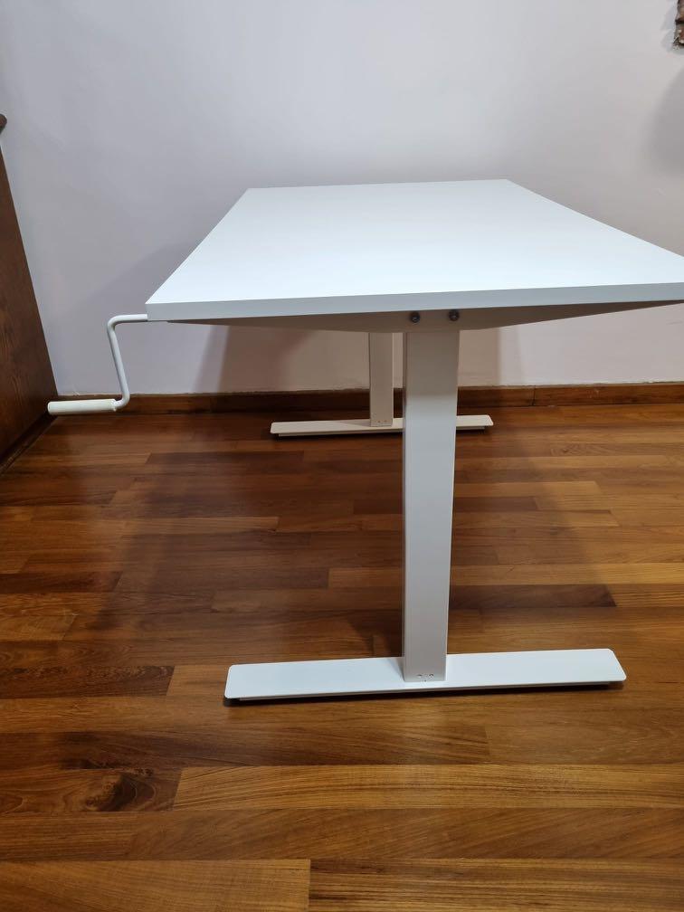 IKEA Manual Height Adjustment study desk, Furniture & Home Living