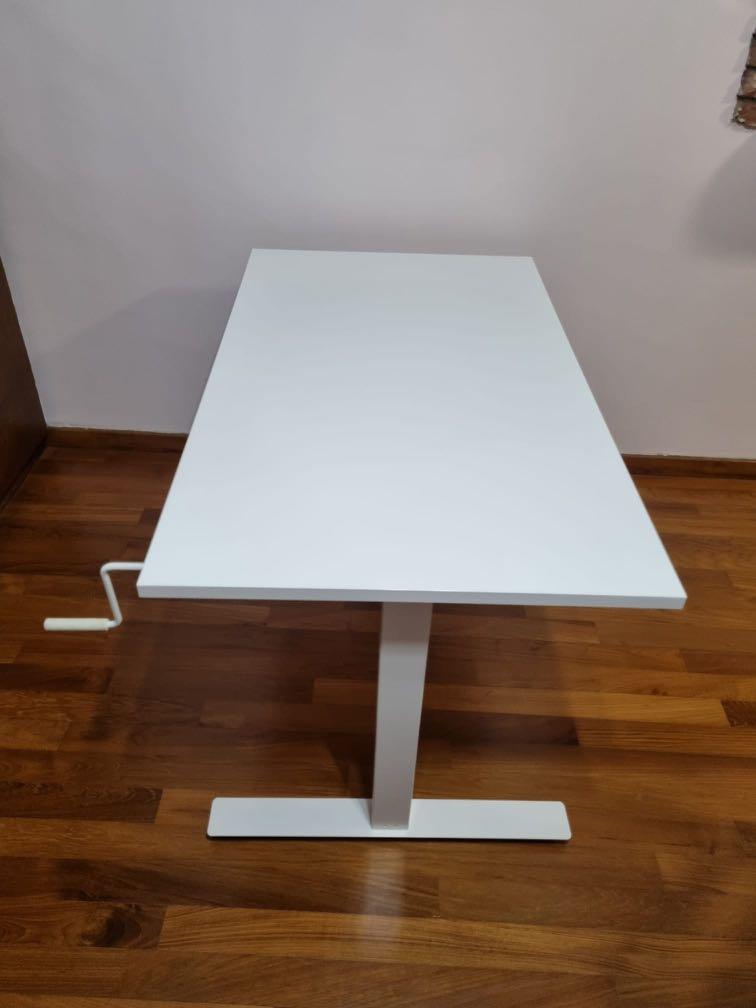 IKEA Manual Height Adjustment study desk, Furniture & Home Living