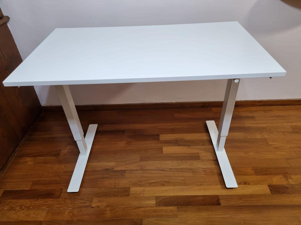 IKEA Manual Height Adjustment study desk, Furniture & Home Living