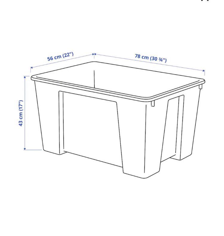 IKEA SAMLA Storage Bin Box, Furniture & Home Living, Home Improvement